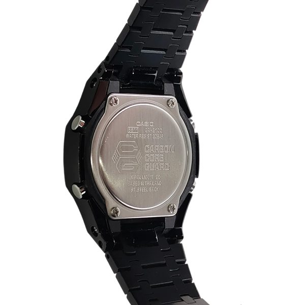 Кастомные часы Casio G-Shock Мерцающая Тьма Розовая Душа, розовые, вид сбоку. CasiOAK Custom, кастомные часы Casio ручная ...